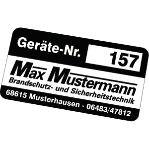 Nummerierte Inventaretiketten auf Rolle, weiß, selbstklebend