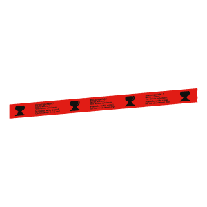 Paketband / Verpackungsband mit Warnhinweisen