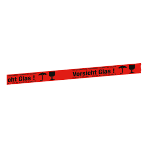 Paketband / Verpackungsband mit Warnhinweisen