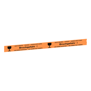 Paketband / Verpackungsband mit Warnhinweisen