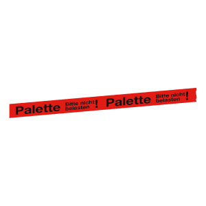Paketband / Verpackungsband mit Warnhinweisen