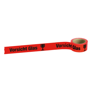 Paketband / Verpackungsband mit Warnhinweisen