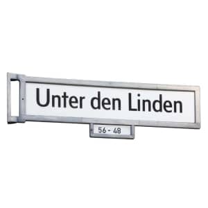 Gesamtansicht für Berliner Straßennamenschild