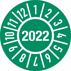 Prüfplaketten - Jahr 2022