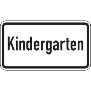 Kindergarten - Verkehrsschild VZ 1012-51