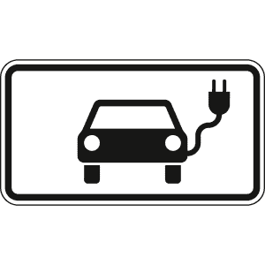 Elektrisch betriebene Fahrzeuge - Verkehrsschild VZ 1010-66