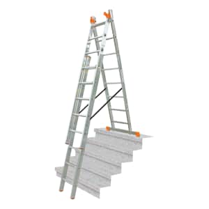 Sprossen-Vielzweckleiter MONTO Tribilo, treppengängig