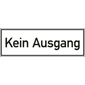 Kein Ausgang