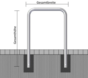 Sicherheits-Abweisebügel, Ø 76 mm