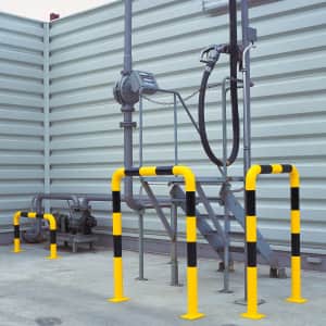 Rammschutzbügel WACHTWERK X® aus Stahl - Stärke S Ø 76 mm