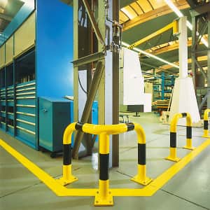 Eckschutzbügel WACHTWERK X® aus Stahl - Stärke S Ø 76 mm