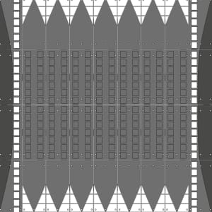Fahrbahnschwelle Plateaukissen GAMMA 30 km/h - Tragkraft 40 t, bei einer Achslast von 15 t