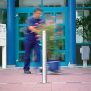 Edelstahlpoller MILANO mit gepresster Kappe