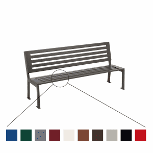 Parkbank SILAOS® Stahl verzinkt
