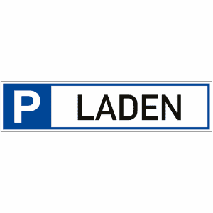 Parkplatzreservierer mit Wunschtext