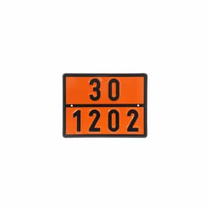 Warntafel orange für Dieselkraftstoff / Heizöl gemäß GGVSEV / ADR
