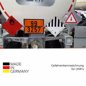 Ziffernwarntafel als klappbare Stahl-Grundplatte verzinkt