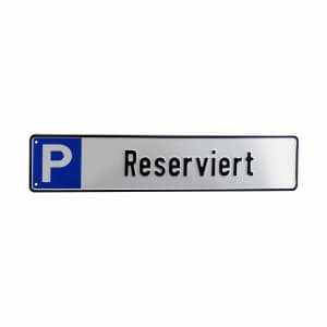 Parkplatzschild 'Reserviert' – Aluminium, Selbstklebend, 11 X 52 Cm, UV-beständig Für Innen & Außen
