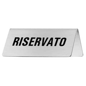Tischschild - Riservato