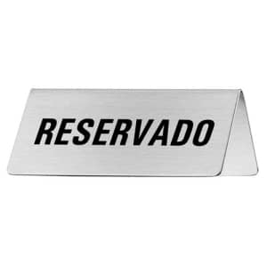 Tischschild - Reservado
