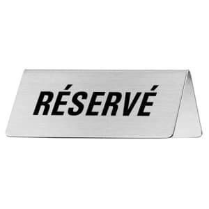 Tischschild - Réservé
