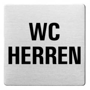 Textschild - WC Herren (ecken abgerundet)