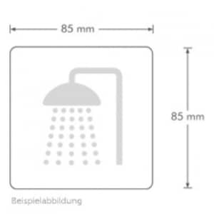 Textschild - WC Herren (ecken abgerundet)