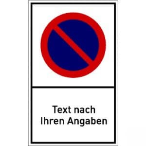 Parkverbot-Schild selbst gestalten Parkverbot-Schild