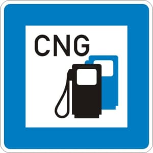VZ 365-54 StVO-Hinweisschild: Tankstelle mit Erdgas VZ 365-54