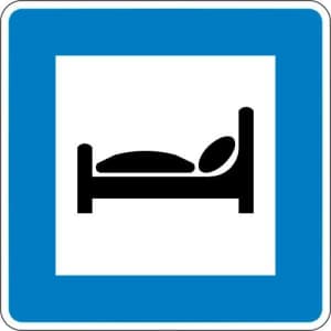 VZ 365-55 Autobahnhotel Hinweisschild gemäß StVO VZ 365-55