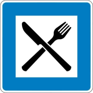 VZ 365-56 Autobahn-Hinweisschild Autobahngasthaus - VZ 365-56