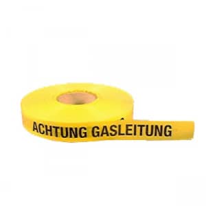 Trassenwarnband mit Text