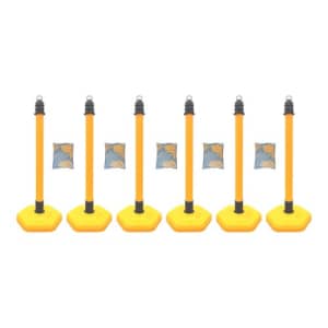 Kettenständer - Kettenpfosten-Set MultiMax: 6 Pfosten + 5 x 3 m Kunststoffkette