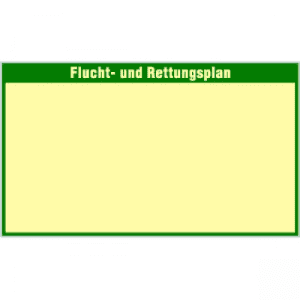 Flucht- und Rettungsplan ohne Legende mit Rahmen