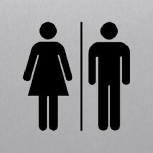 Toiletten eckig