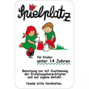 Spielplatz für Kinder unter 14 Jahren (weiß)