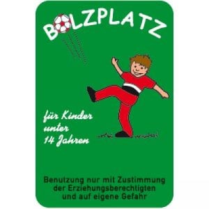 Bolzplatz für Kinder unter 14 Jahren