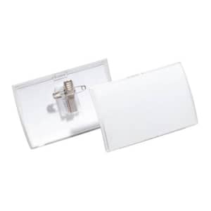 Namensschild CLICK FOLD mit Kombiklemme, Durable