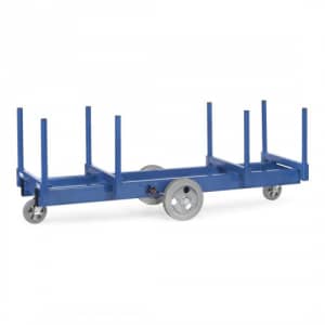 Langmaterial-Wagen mit 2 Materialmulden - Tragkraft 2000 / 3000 kg