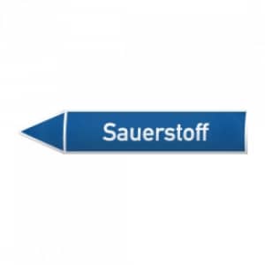 Fließrichtungspfeil für die Durchflussstoffgruppe 0