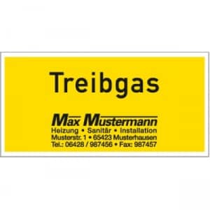 individuelle Bezeichnungsschilder mit Firmenlogo, zweifarbig bedruckt