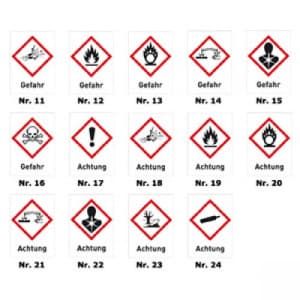 Gruppe 8 - Brennbare Flüssigkeiten mit Gefahrstoffsymbol (GHS)