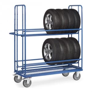 Reifenwagen mit Drahtgitterboden - Tragkraft 400 kg