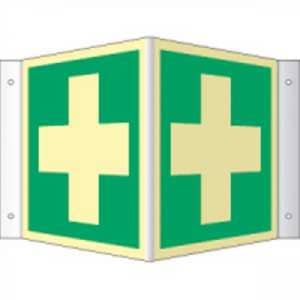 Nasen- /Winkelschild Erste Hilfe (ISO 7010)
