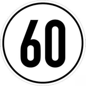 Geschwindigkeitsschilder 60 km/h