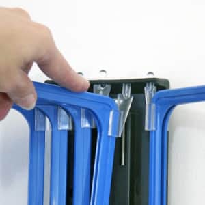 Drehhalter für 5 Klapprahmen