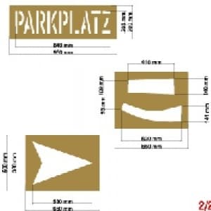 Schablonensatz 1 (6 teiliges Set)
