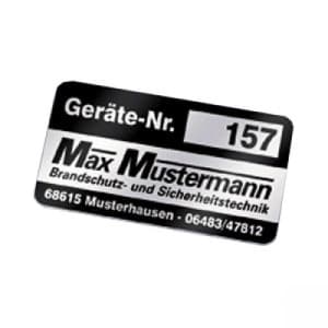 Nummerierte Inventaretiketten auf Rolle, silber, selbstklebend