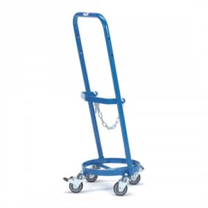 Stahlflaschenwagen für 1x 11 l/kg Flasche - Tragkraft 80 kg