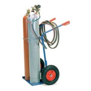 Stahlflaschenkarre für 2x 40-50 l/kg Flaschen - Tragkraft 150 kg